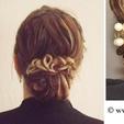 Coiffure de mariée - Chignon bohême chic 